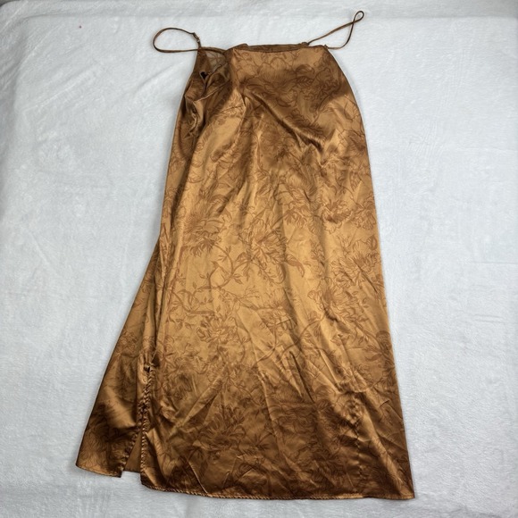stars above Other - Y2K Stars Above Brown Lace Floral Slip On Dress Women's Small